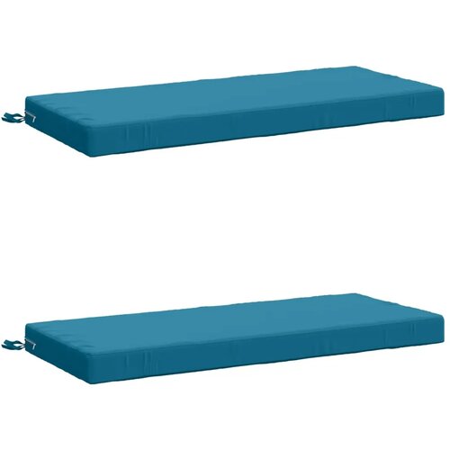  Jastučići za klupe - 2 dijela SOEST 100% poliester Svjetloplava - Svjetloplava 120 x 50 x 8 cm Poliester Cijene