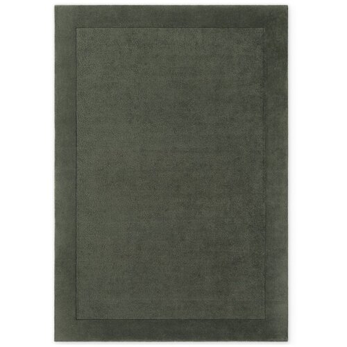 Villeroy Boch Temno zelena ročno tkana preproga iz me&scaron;anice volne 160x230 cm Kari &ndash; Cene