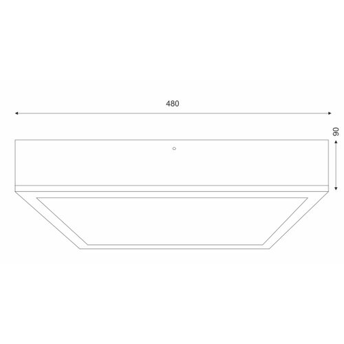  stropna svetiljka oak square 4xE27/15W/230V 48x48 cm hrast/bela Slike