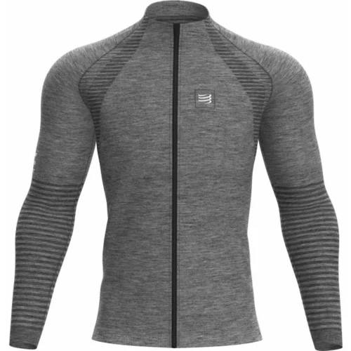 Compressport SEAMLESS ZIP SWEATSHIRT Muška sportska majica, siva, veličina