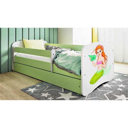 MID.YOU Dječji krevet Dreamy mala sirena 160x80 sa madracem s ladicom Zelena Cijene