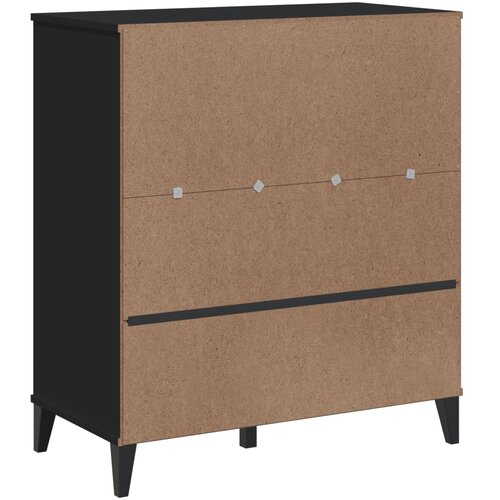  Regal za knjige VIKEN crni 80 x 40 x 90 cm konstruirano drvo Slike