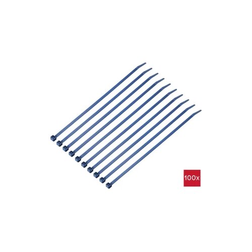 TRU COMPONENTS TC-12533352 vezice 250 mm 4.8 mm plava boja metal detektabilna 100 St. Slike