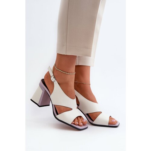 Kesi Women's High Heeled Sandals White D&A Cene