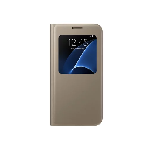Samsung original S-View EF-CG930PFE preklopna torbica Galaxy S7 G930 zlata