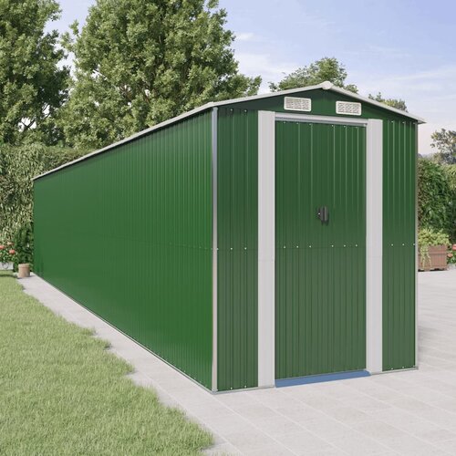 vidaXL Vrtna lopa zelena 192x1021x223 cm pocinkano jeklo Cene