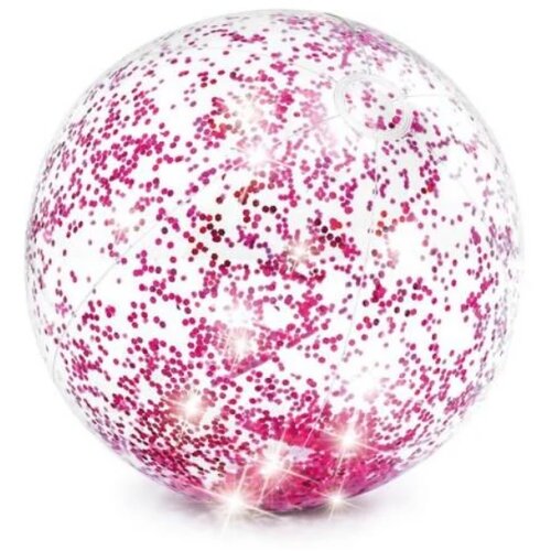 Intex lopta za plažu sa šljokicama, roze Cene