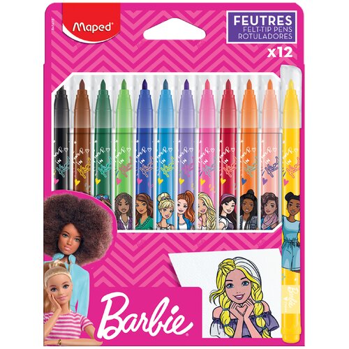Maped fiber pisalo Barbie, kartonska &amp;scaron;katla 12, (21656091) Slike