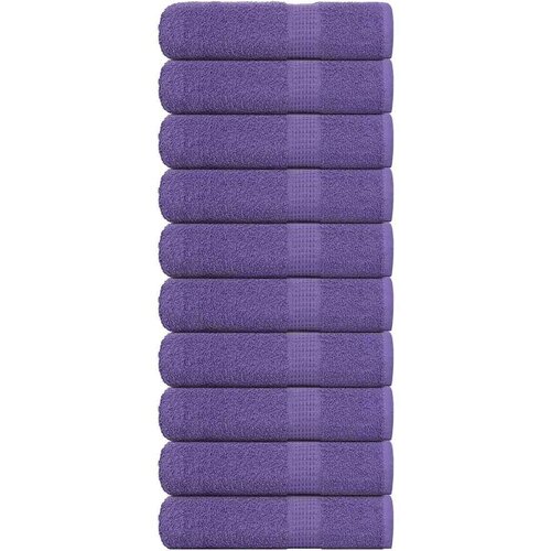 vidaXL Ručnici z tu&scaron;iranje 10kom ljubičasti 70x140cm 360gsm 100% pamuk Cijene