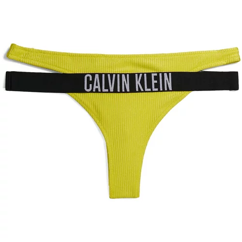 Calvin Klein Swimwear Bikini hlačke 'Intense Power' rumena / črna