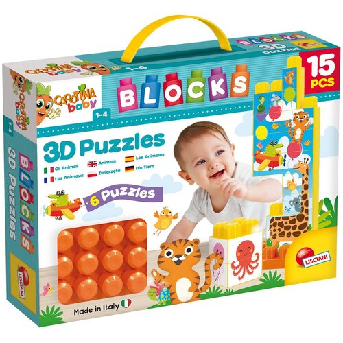 Lisciani Puzzle za bebe 3D Carotina baby - Životinje Cene