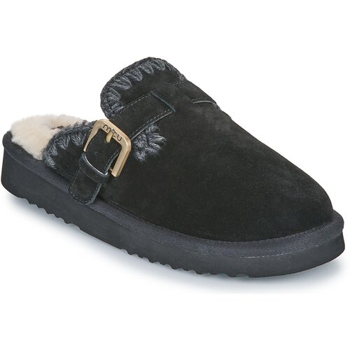 Mou Cokli SUEDE SHEEPSKIN CLOG ESKIMO Črna Slike