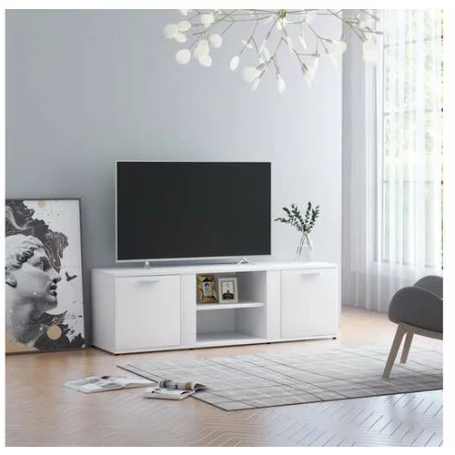  TV omarica bela 120x34x37 cm iverna plošča