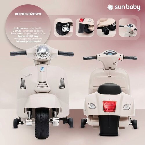  Skuter Vespa na akumulator - bijeli Slike