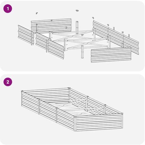  Povi&scaron;eni vrtni krevet Smeđa 240 x 80 x 24 cm - 240 x 80 x 24 cm Smeđa Cijene