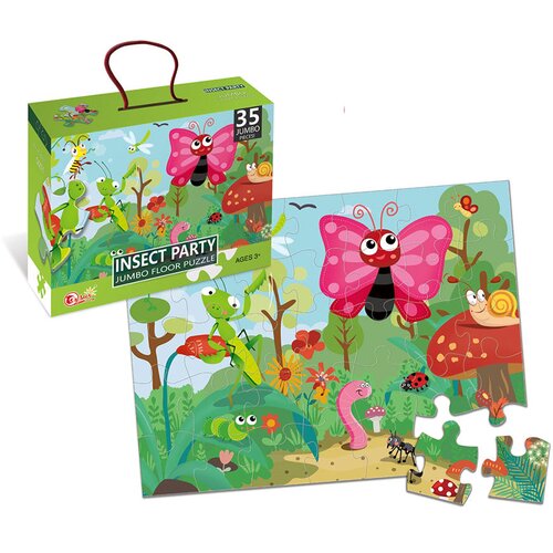 Puzzle velike podne na životinje, 35 komada Kukci Slike