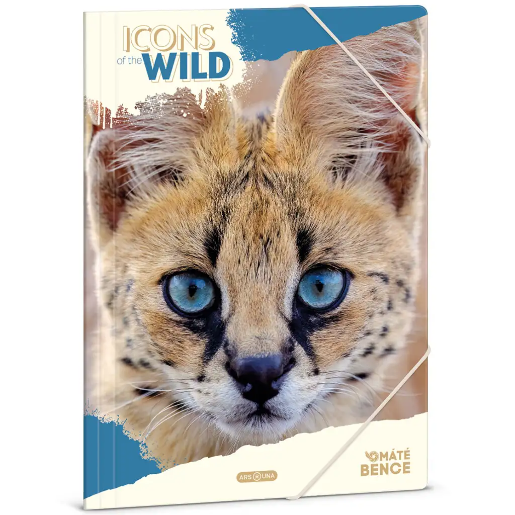 Ars Una icons of the wild fasciklija s gumicom s uzorkom servala A/4 Cijene