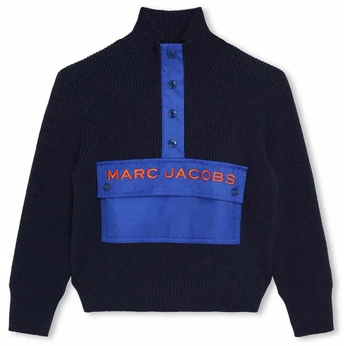 Marc Jacobs Otroški pulover mornarsko modra barva
