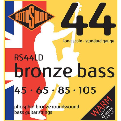 Rotosound žice za akustičnu bas gitaru 045/105 LONG SCALE BRONZE BASS - RS44LD Cene