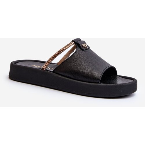 Zazoo Women&amp;#039;s Leather Sandals 2896 Black Slike