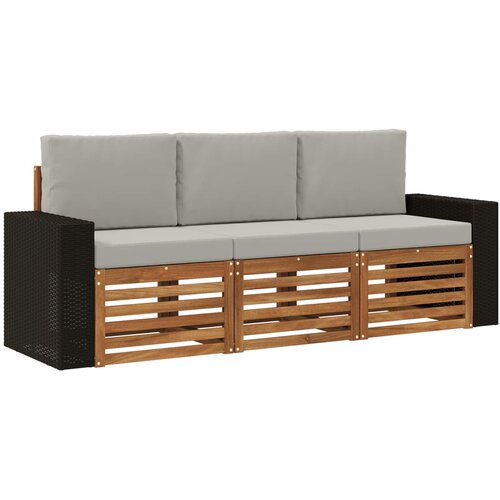  Setovi sofa 3 kom. Čvrsto drvo akacije Slike