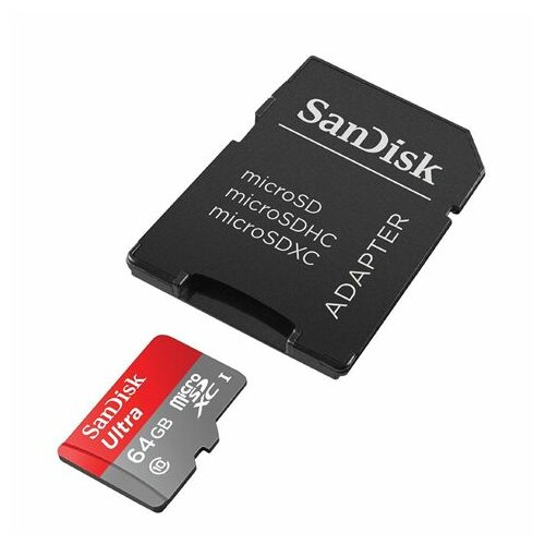 Sandisk MicroSD (SDSQUAR-064G-GN6IA) 64GB Ultra class 10+adapter memorijska kartica Slike