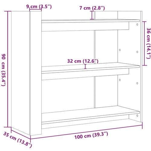 VidaXL Konzolni stol siva boja betona 100x35x90 cm od iverice Slike