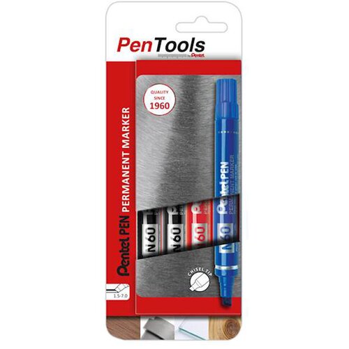 Pentel Marker PenTools Permanent Paint N60, 1,5 &amp;ndash; 7 mm, 4 kosi Slike