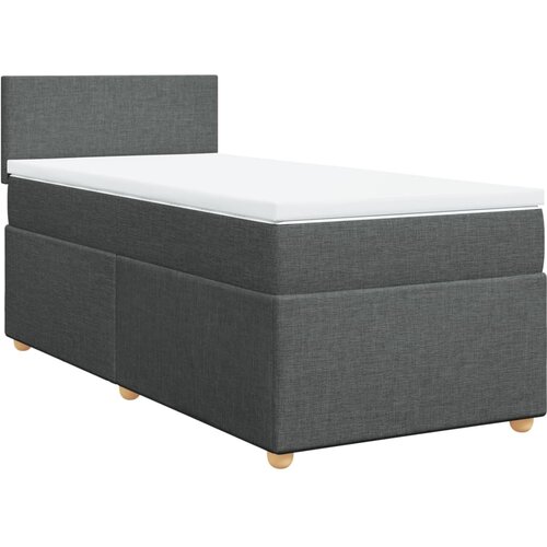 Maison Chic Box spring postelja - Vzmetna postelja z vzmetnico temno siva 80x200 cm blago SL3912, (21904370) Slike