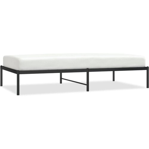 Maison Chic Kovinski Posteljni okvir - Enojna postelja - Postelja za odrasle črn 100x190 cm, (21692681) Slike