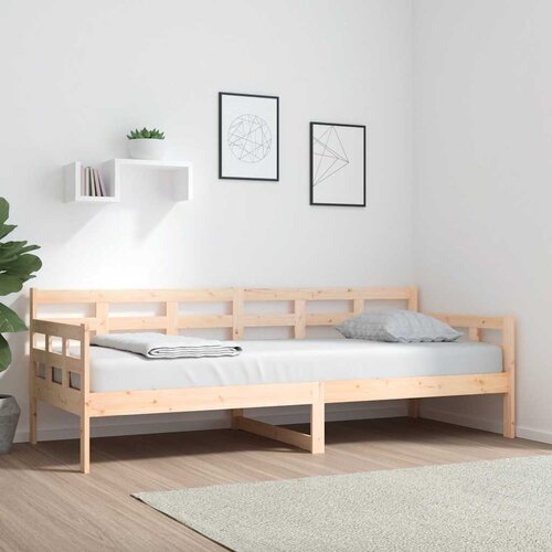  Dnevni ležaj od masivne borovine 80 x 200 cm Slike