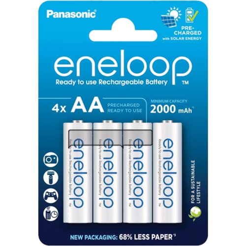 Panasonic punjive baterije eneloop AA/4B (BK-3MCDE/4CP) Slike