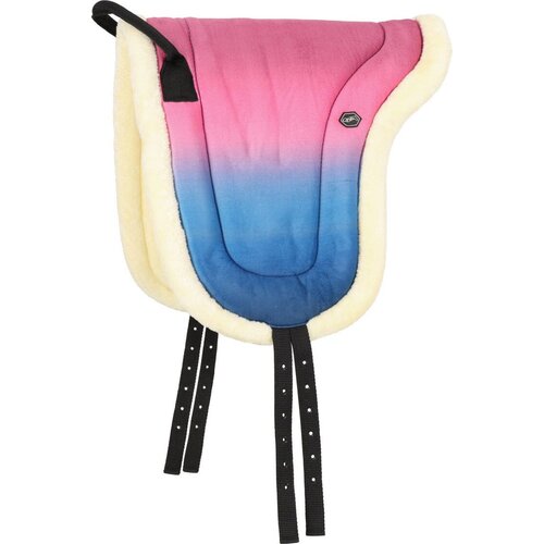 QHP Bareback Pad Rosalynn, pink/blue - Full Cene