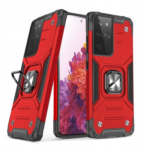 Wozinsky PANCERNE ETUI CASE Z UCHWYTEM DO SAMSUNG GALAXY S22 ULTRA CZERWONY, (21973878) Cene