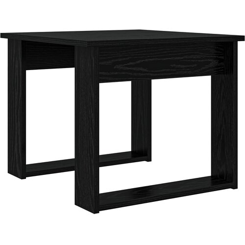  Set stolića za kavu 2 pcs Crni hrast Konstruirano drvo Slike