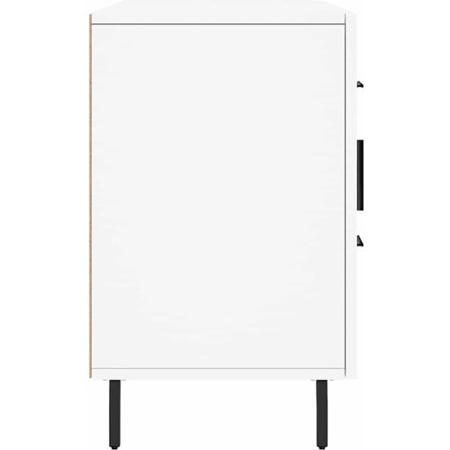  Komoda bijela 100x36x60 cm od konstruiranog drva Slike