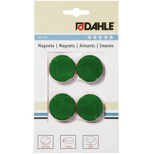 Dahle magneti za tablo DA1595432 y32mm zelen 4 kos Cene
