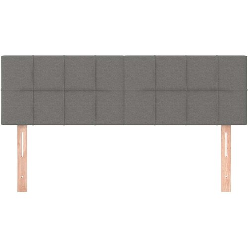  Uzglavlja 2 kom tamnosiva 72 x 5 x 78/88 cm od tkanine Slike