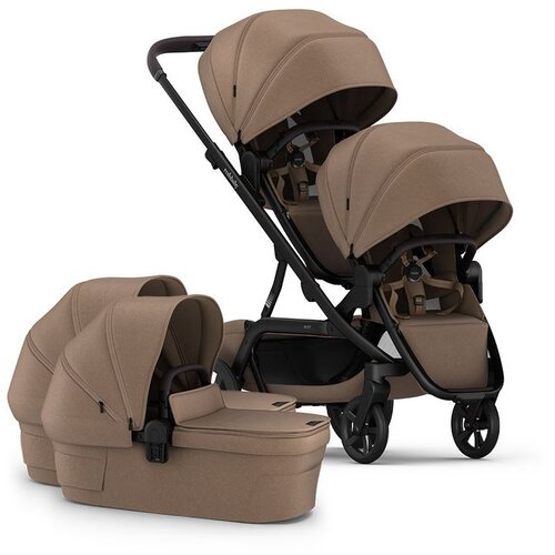 Redsbaby NUVO 2 Twin dječja kolica za blizance 2u1, Mocha Slike