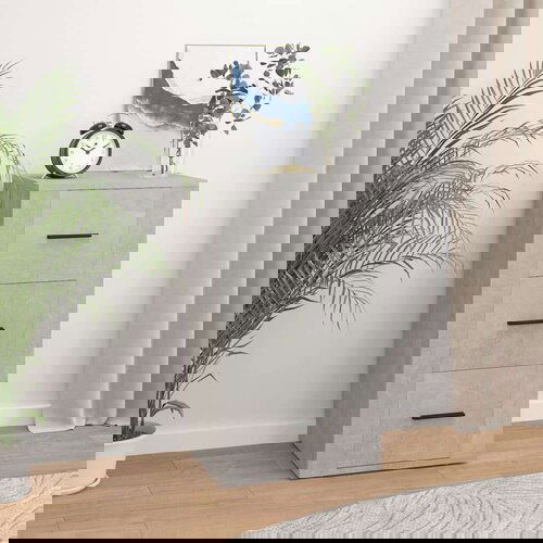  Komoda betonsko siva 40x33x70 cm inženirski les, (20654005) Cene