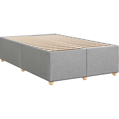  Boxspring krevet s madracem Svjetlosiva 120 x 190 cm Tkanina Slike