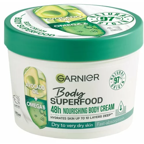 Garnier Body negovalna krema za telo - Superfood Nourishing Cream - Avocado & Omega 6