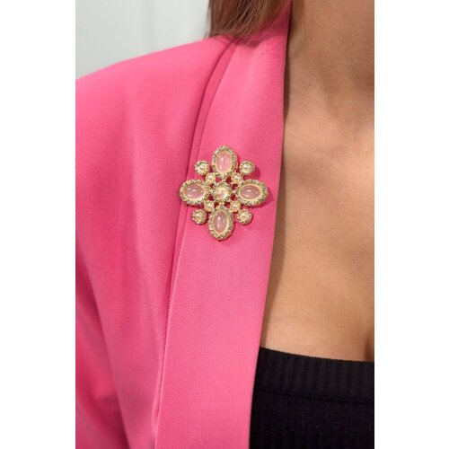 Kesi Floral brooch 2 white Cene