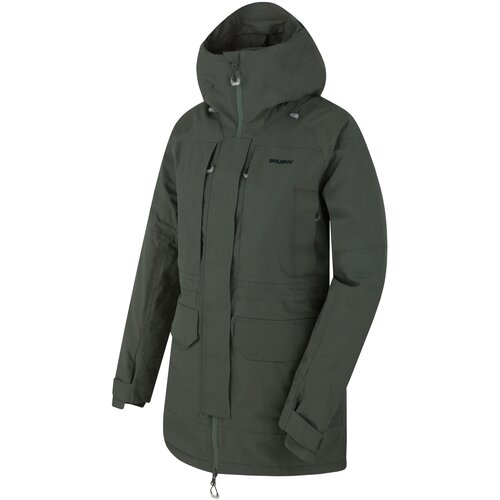 Husky Women&amp;#039;s hardshell jacket Nigalo L dk. Grey Green Slike