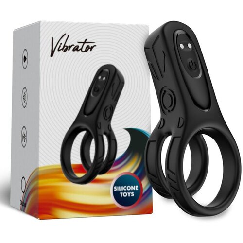 Armony Double Ring Vibrator Black Cene