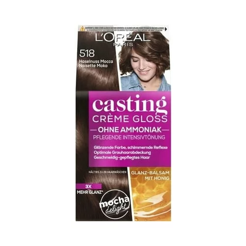 L´Oréal Paris Casting Crème Gloss odsevni preliv za lase - 518 moka lešnikova