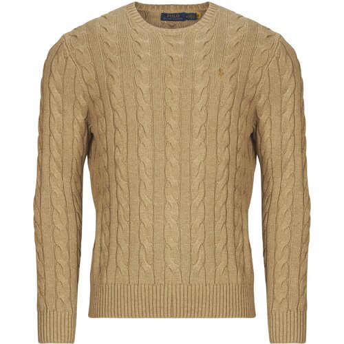 Polo Ralph Lauren Puloverji PULL COL ROND MAILLE TORSADEE Bež Slike