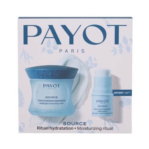 Payot Source Moisturizing Ritual Set krema za lice Adaptogen Moisturizing Cream 50 ml + krema za područje oko očiju u stiku Adaptogen Moisturizing Eye Stick 4,5 g za ženske Slike