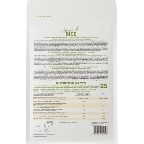 OSTROVIT cream of rice 1000 g &amp;ndash; instant pirinčana ka&amp;scaron;a bez &amp;scaron;ećera malina Slike