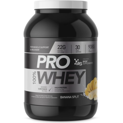 Basic Supplements BASIC SUPPLEMENT Whey Protein Pro, Čokolada, 908g Slike